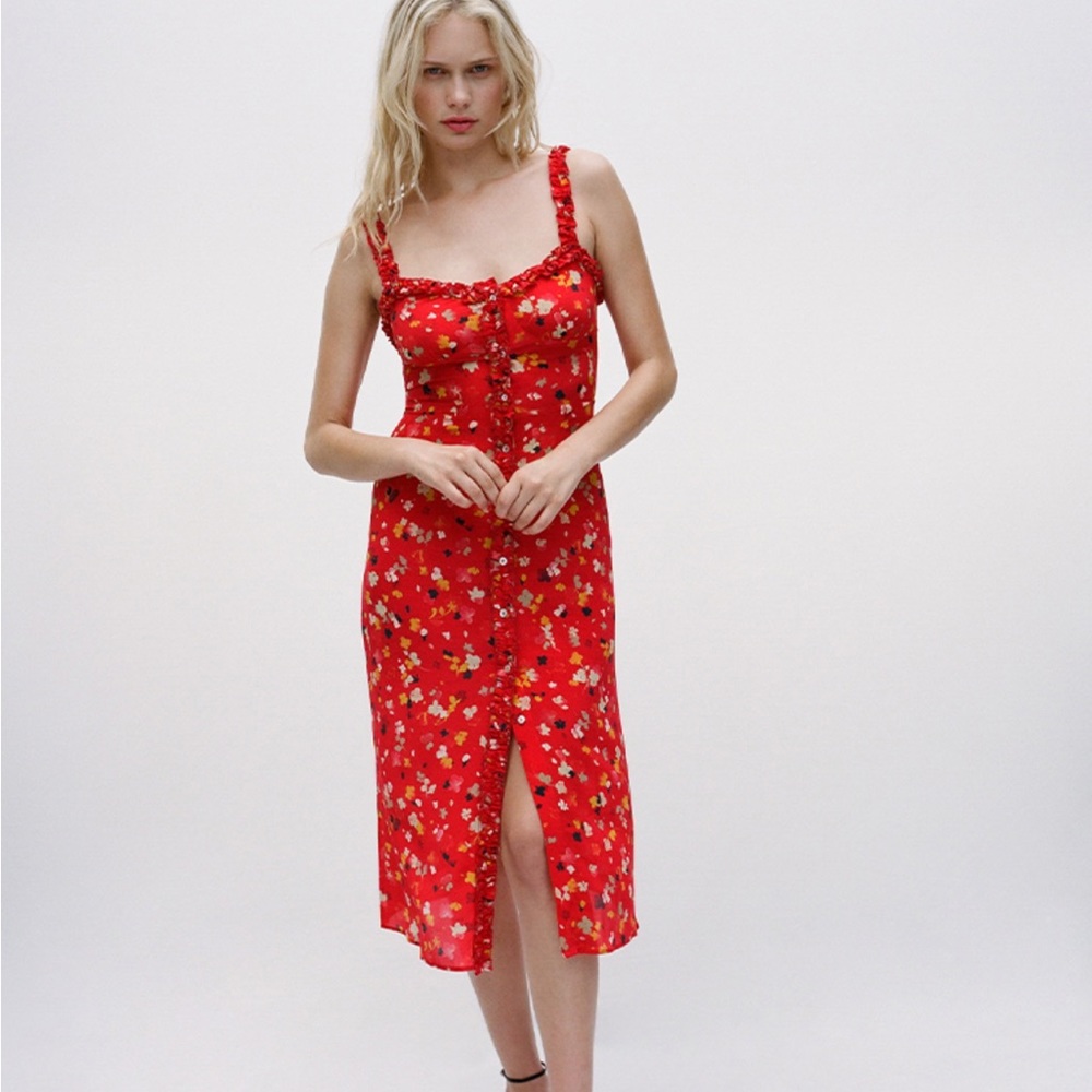 NWOT Realisation Par Julia dress in Rouge Fleur S
